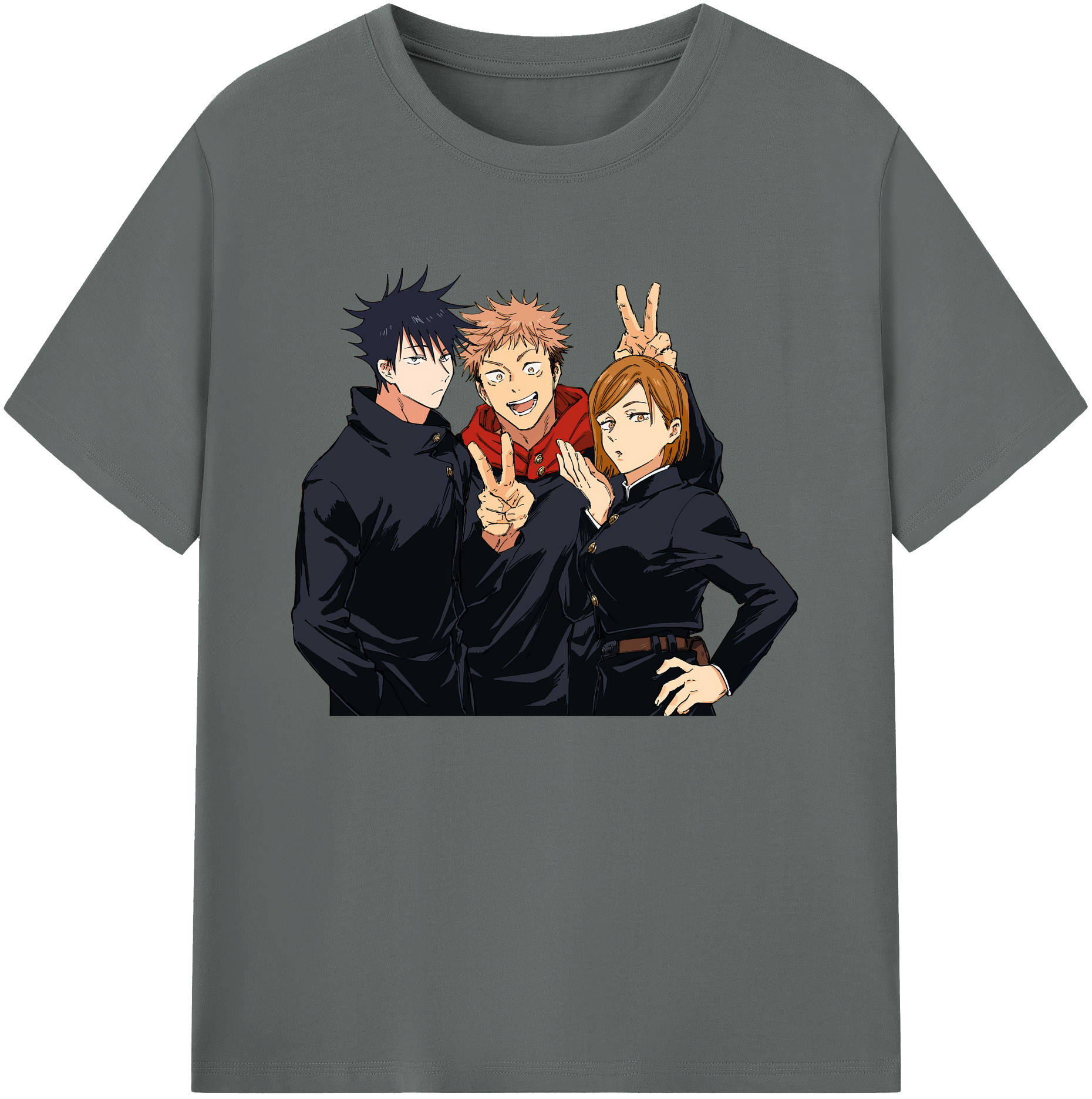 （画像用） 呪術廻戦 Jujutsu Kaisen 綿100％ メンズ半袖Tシャツ｜肌触りやわらか＆通気性